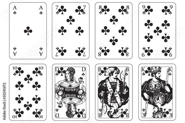 Obraz Spielkarten kreuz