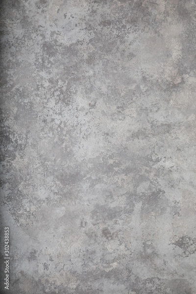 Fototapeta Gray concrete texture or background. With place for text and image.