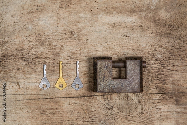 Obraz key on the wall