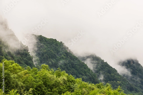 Obraz landscape with mountains and clouds