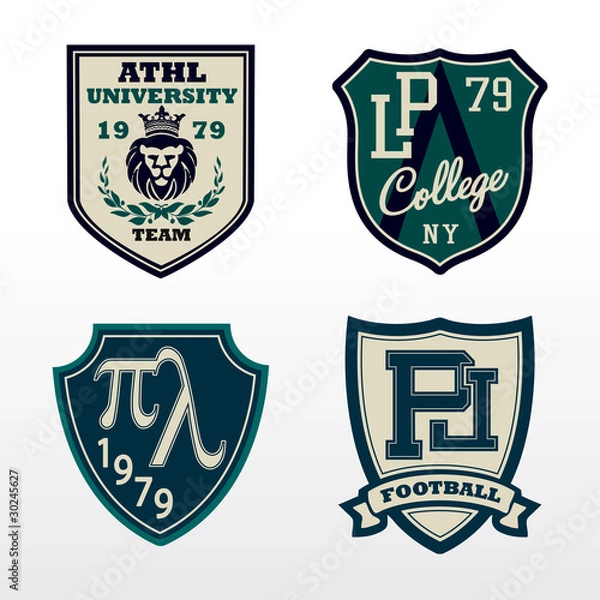 Obraz University Athletic Crest patch