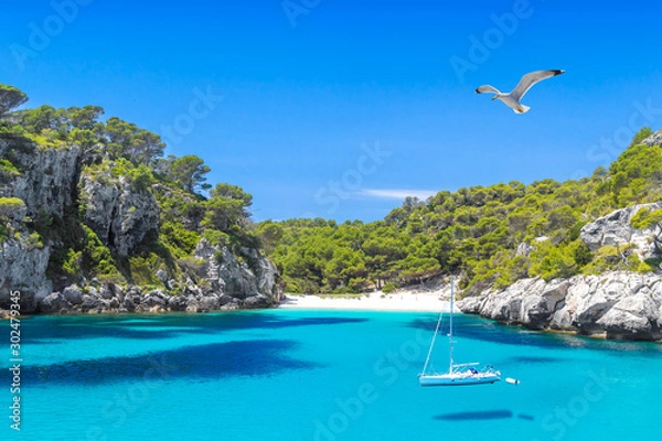 Obraz Plaża Cala Macarelleta na wyspie Minorka
