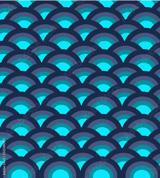 Obraz water wave abstract pattern vector