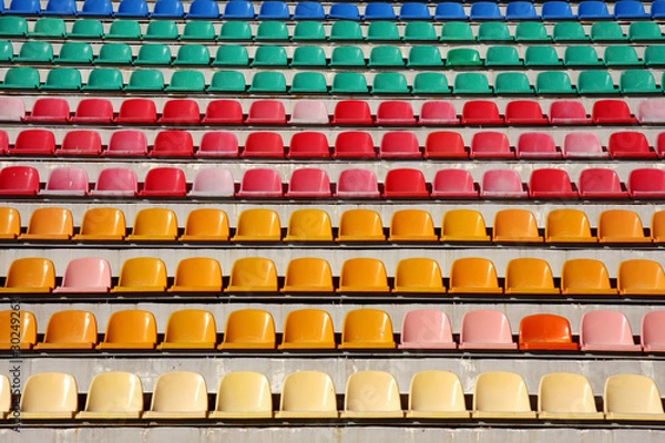 Fototapeta Empty stadium seats