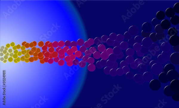 Obraz coloured circles in space