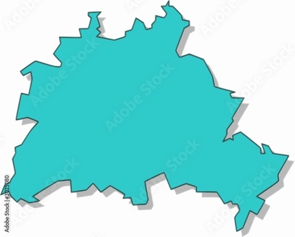 Obraz karte berlin / map / carte