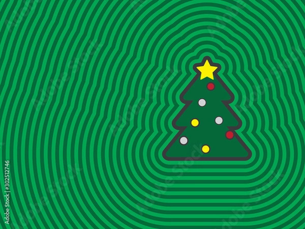 Fototapeta Christmas tree vortex