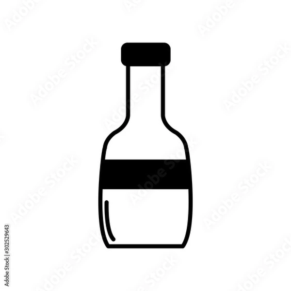 Fototapeta Isolated bottle icon line design