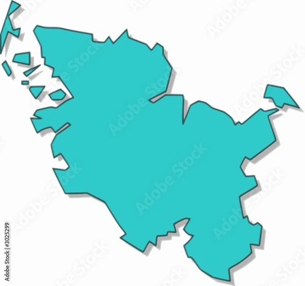 Obraz karte schleswig holstein / map / carte