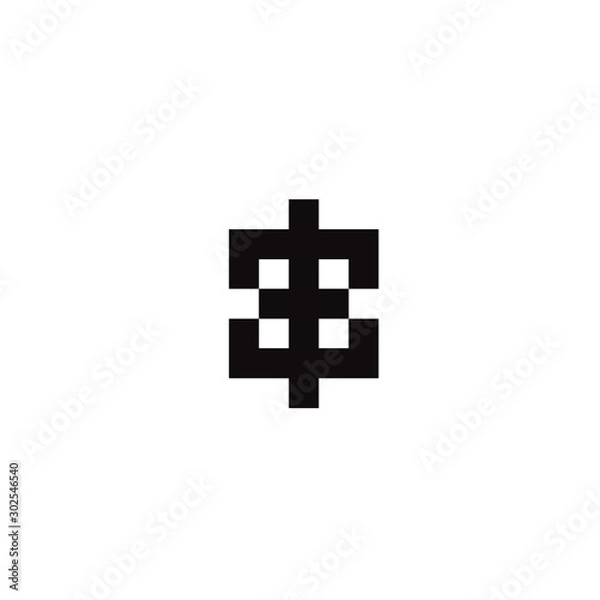 Obraz initial modern vector logo design