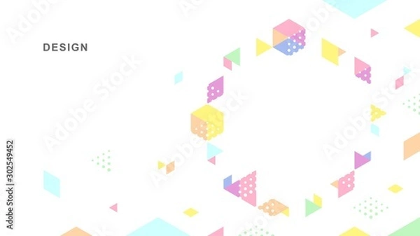 Fototapeta Abstract geometric technological background. Vector creative design.