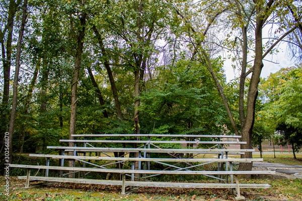 Obraz bench in the park