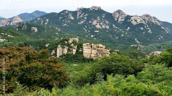 Obraz Rock scenery view  background texture