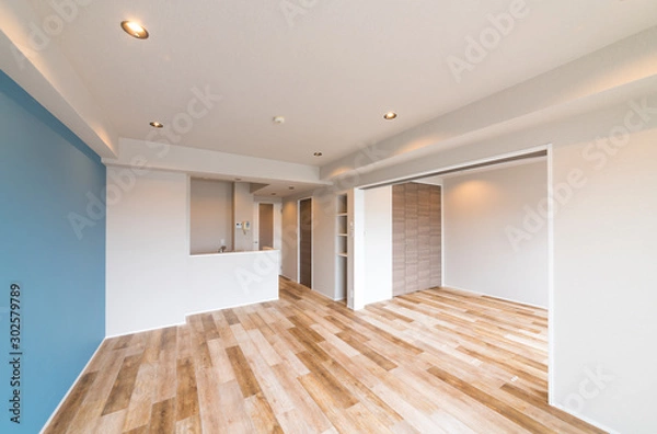 Obraz マンション　リフォーム　イメージ　リビング＆キッチン