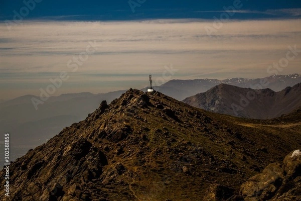 Fototapeta sunset in mountains