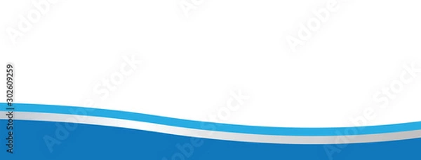 Obraz Blue Gray Abstract Wide Banner Background Template