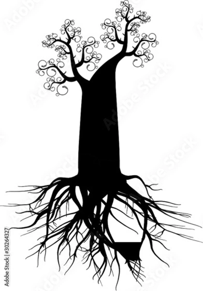 Fototapeta Силуэт дерева