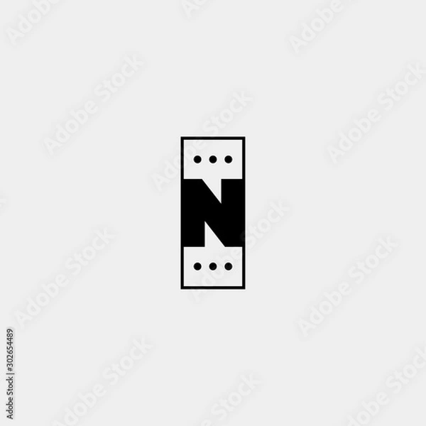 Fototapeta Letter N Chat Logo Template Vector Design