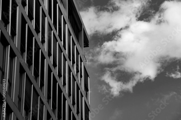 Fototapeta building, sky and clouds