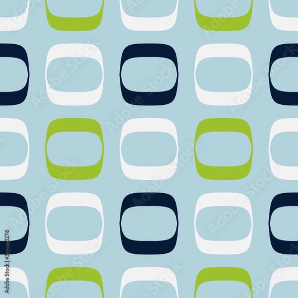 Fototapeta Bright seamless pattern with ovals.