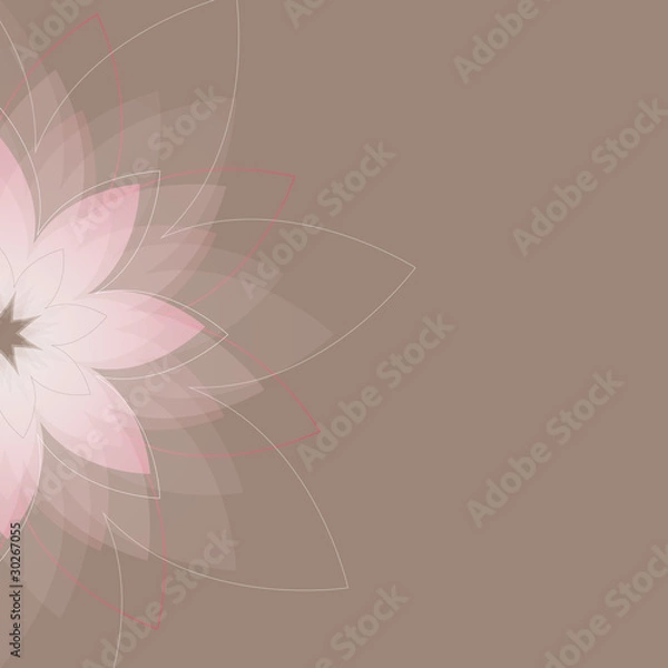 Fototapeta Abstract background with  flowers. Vector illustration