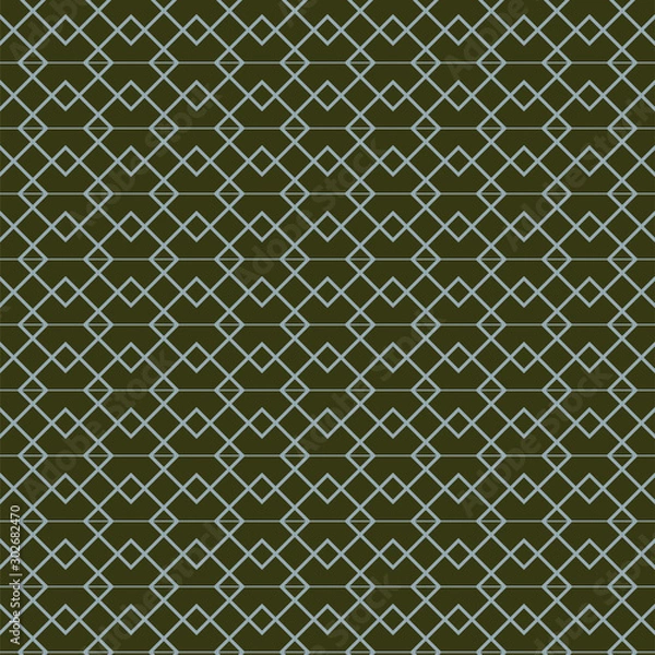 Fototapeta Seamless geometric pattern with rhombus and lines