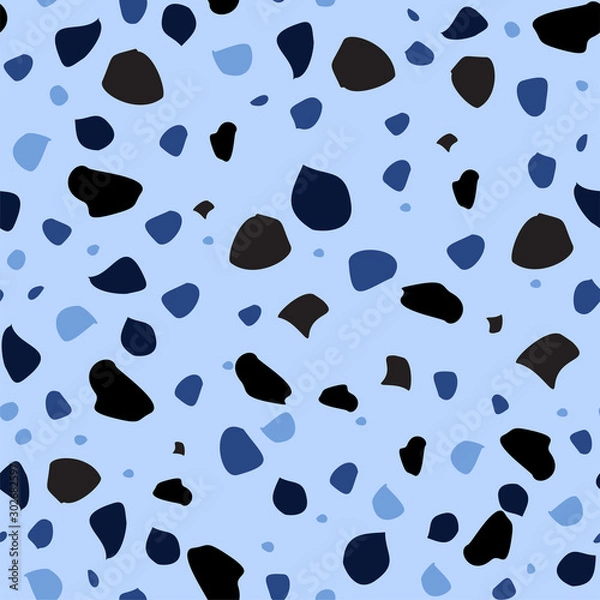 Fototapeta Seamless pattern with texture of marble chips