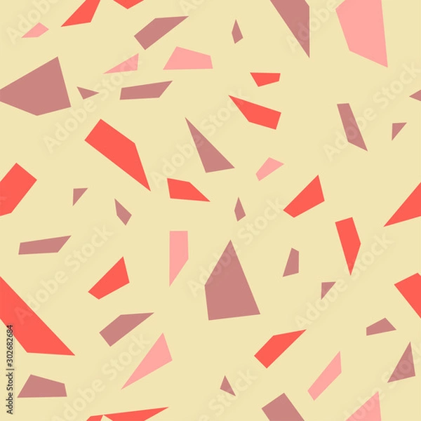 Fototapeta Seamless pattern with texture of marble chips