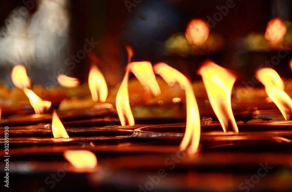 Fototapeta candle flames