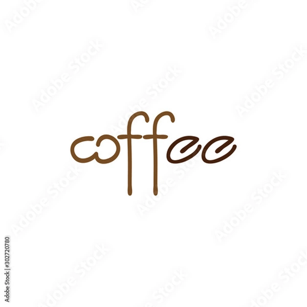 Fototapeta Coffee isolated vector logo. Element for cafe, menu. stamp, print