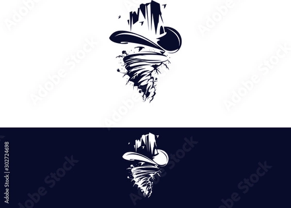 Obraz Huricanne logo template