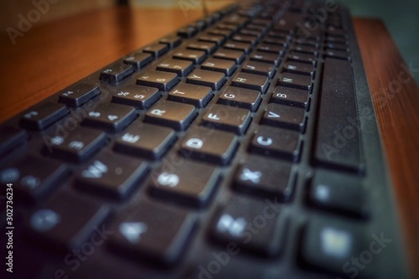 Obraz Black keyboard with no screen