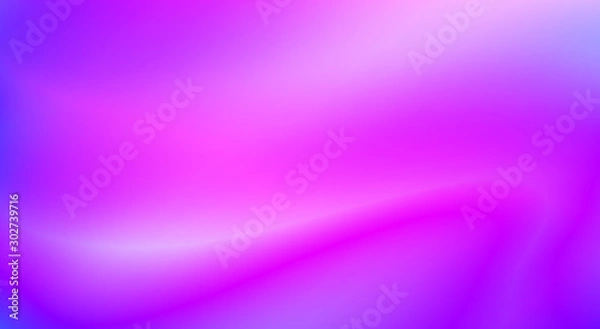 Fototapeta Blurred purple background with gradient to neon blue. Smooth vector pattern