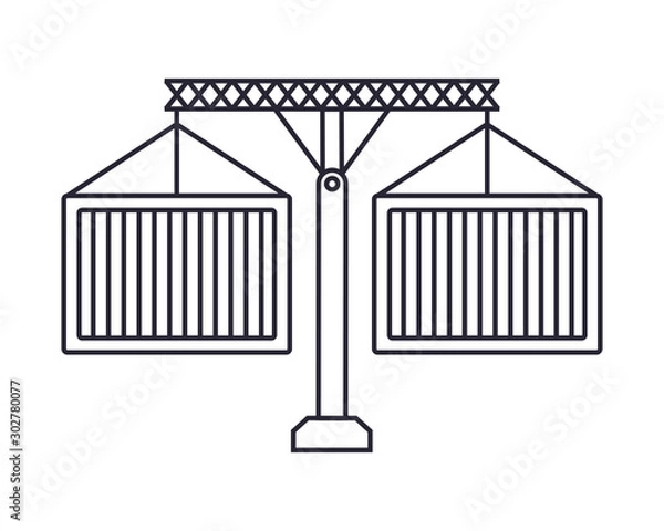 Fototapeta Isolated containers icon vector design