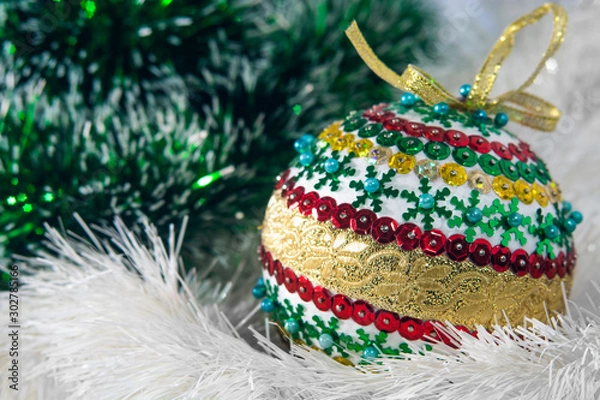 Obraz A full colour bubble on the snow