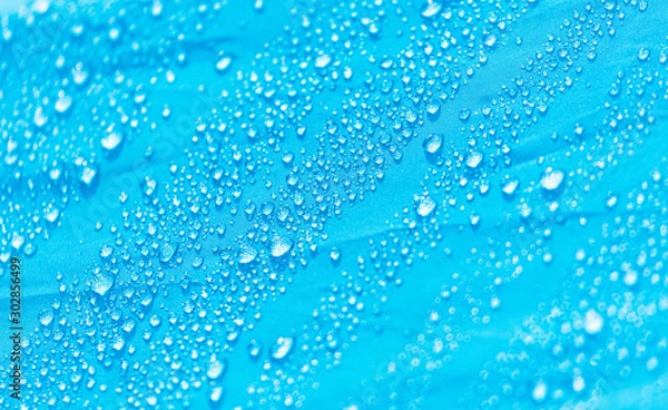 Obraz Raindrops on a tent as an abstract background