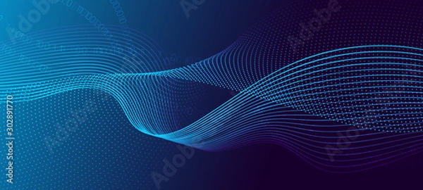 Obraz Data Software. Pink Technology Abstract. Violet 
