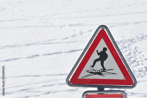 Obraz Eis nicht betreten!