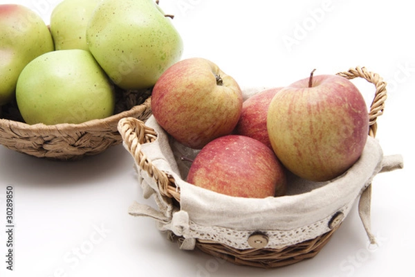 Obraz Rote und grüne Äpfel