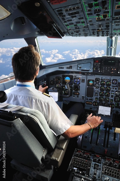 Fototapeta pilote d'avion