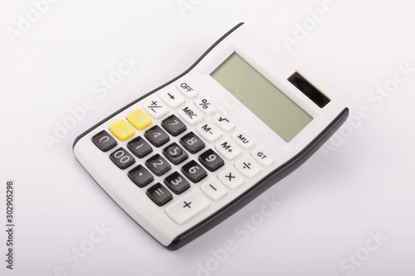 Obraz calculator on a white background