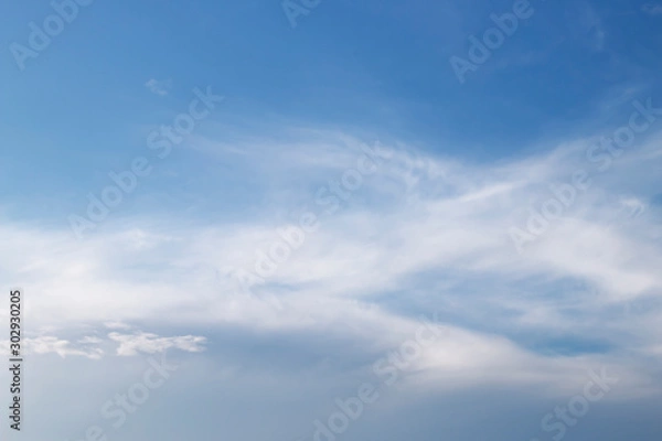 Obraz Beautiful white clouds in the sky.