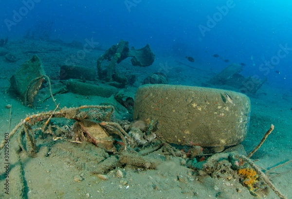 Obraz dechet sous marin