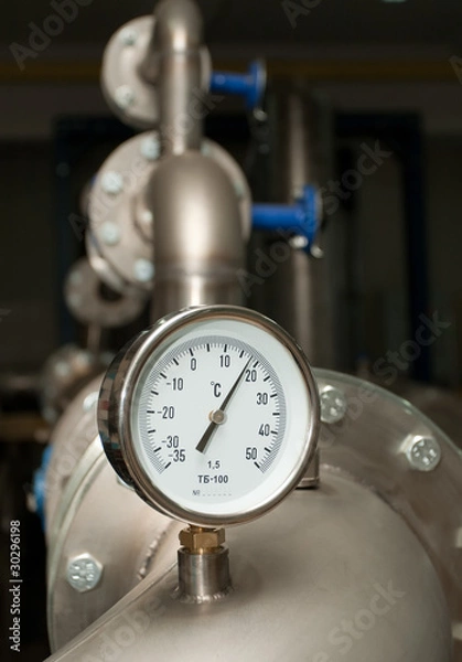 Obraz Industrial water temperature meter
