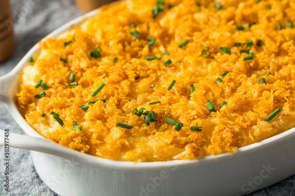 Fototapeta Homemade Funeral Potatoes Casserole
