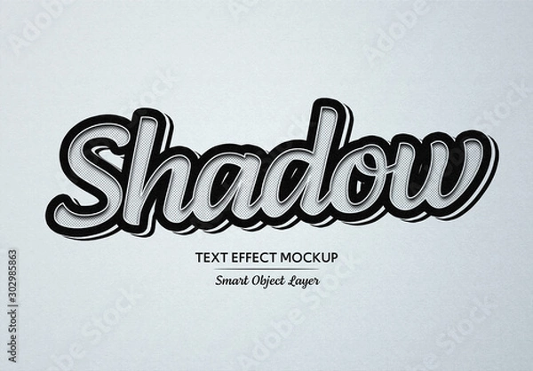 Fototapeta Efekt cienia czarnego pop-artu