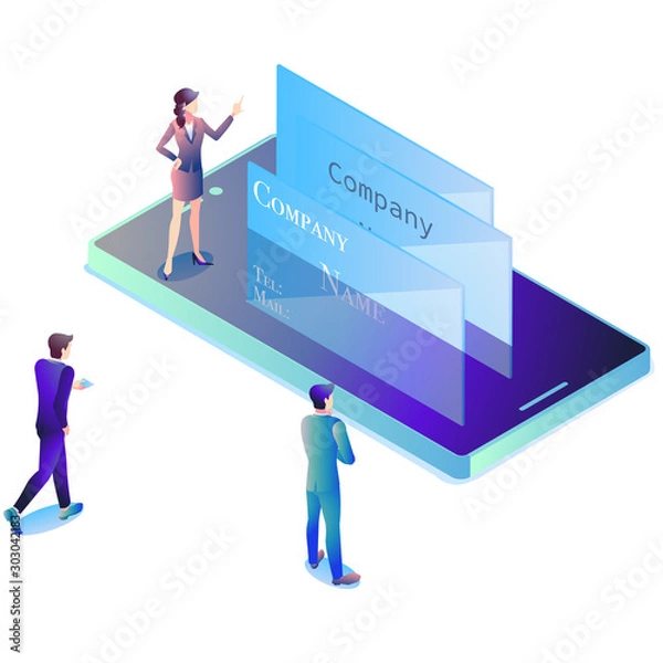 Obraz 名刺管理_スマホ_背景なし