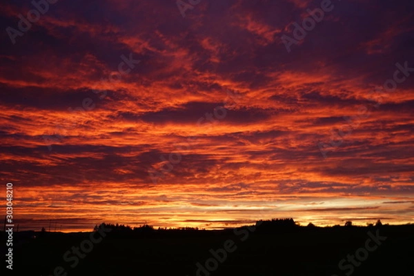 Obraz Colorful sky by sunset