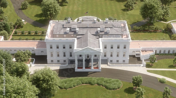 Fototapeta biały Dom