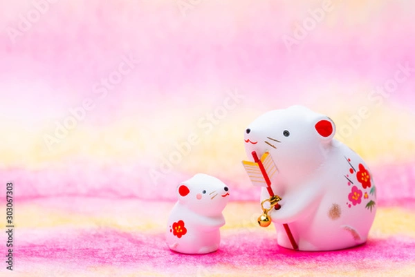 Fototapeta 2020　干支　子年　庚子　鼠　ねずみ